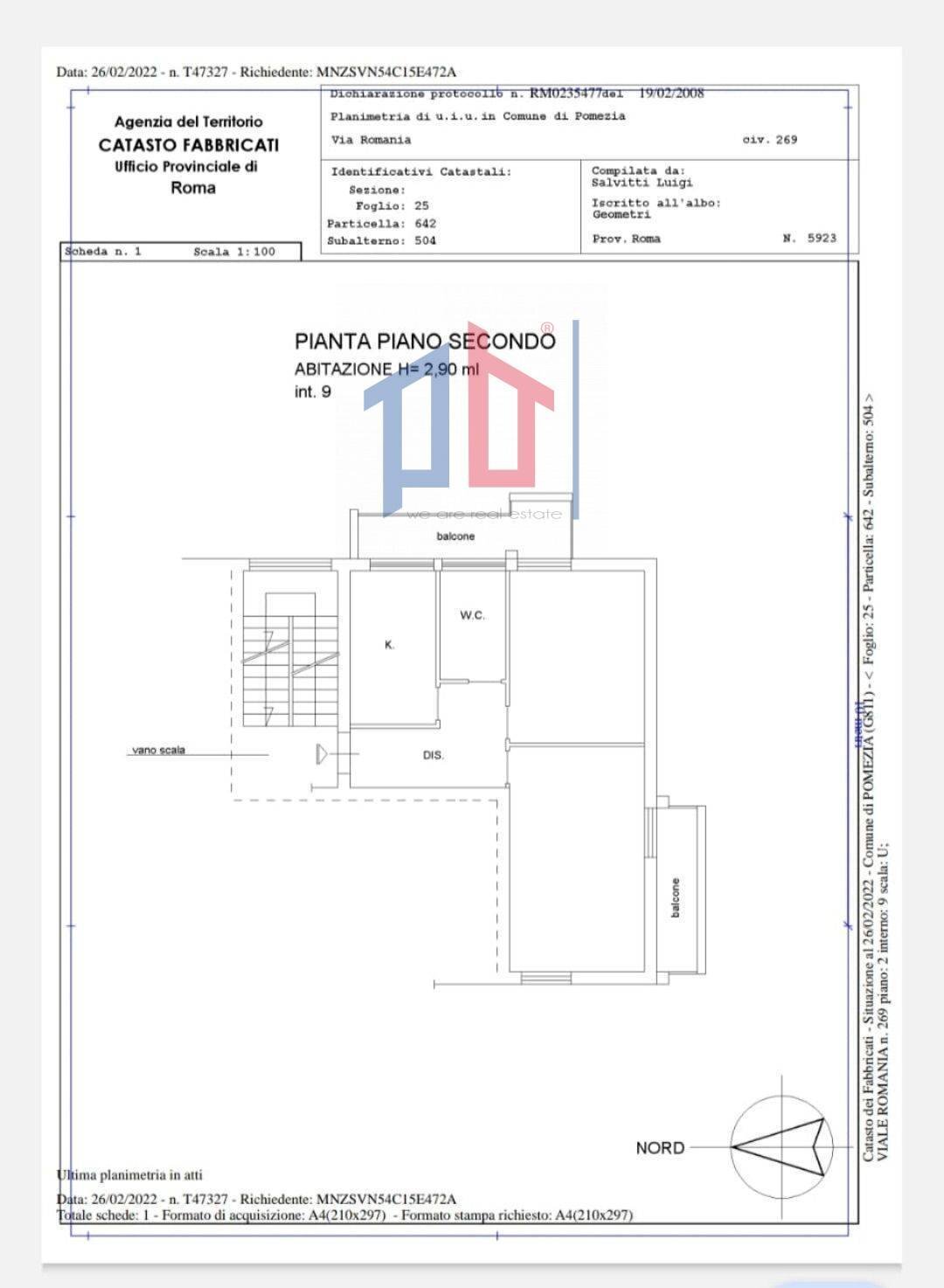 Foto 8 - Trilocale VIA RUMENIA, Pomezia - planimetria 1