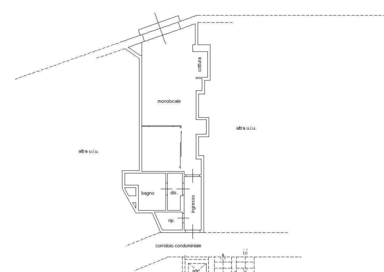 Foto 26 - Bilocale Corso Mentone, Ventimiglia - planimetria 1