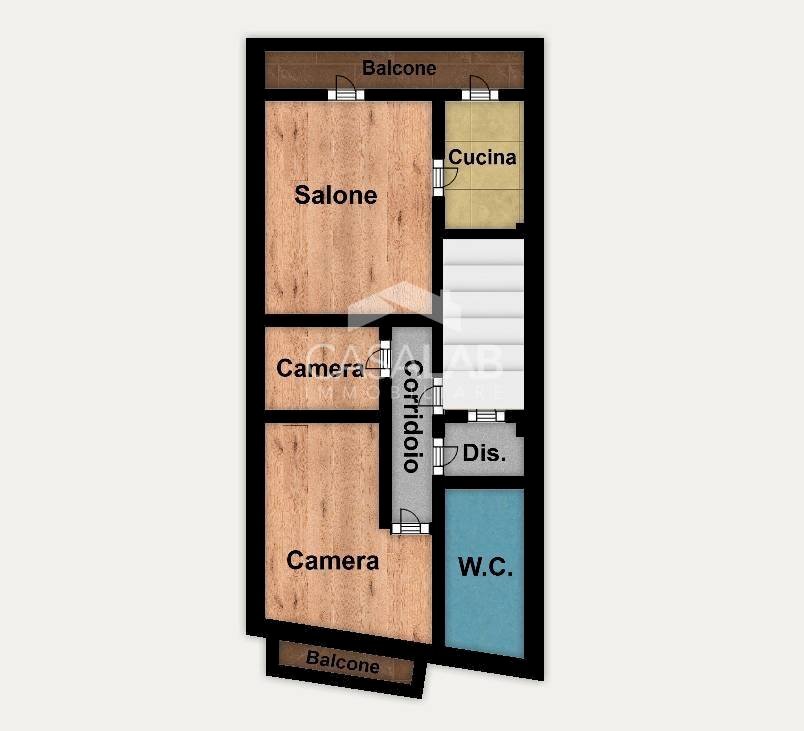 Foto 2 - Trilocale Corso italia
 
227, Carini - planimetria 1