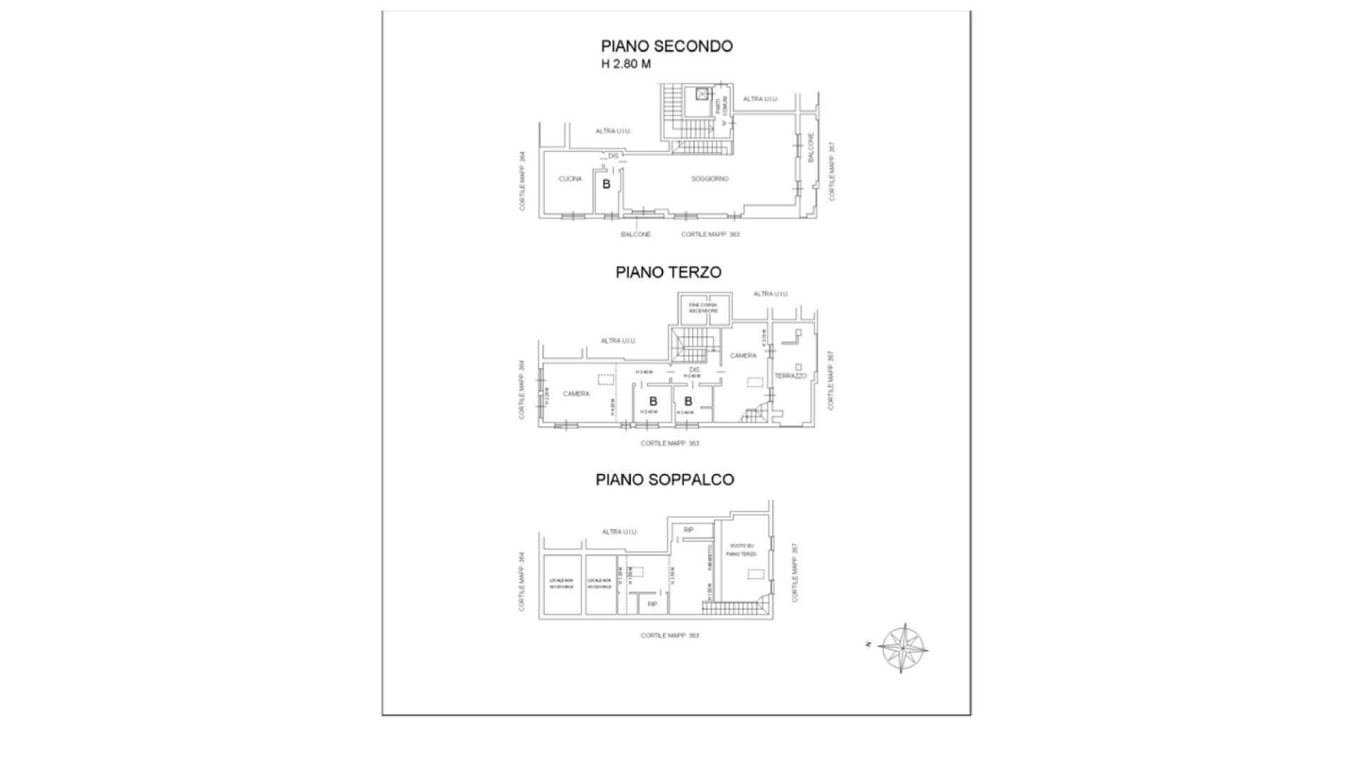 Foto 32 - Four-room apartment VIA CAVALLOTTI
 
116, Monza - floor plans 1