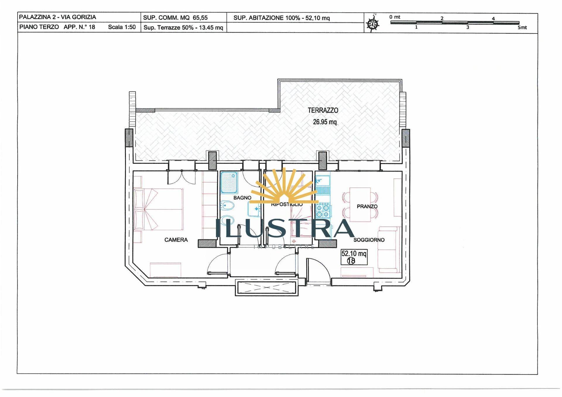 Foto 2 - Three-room apartment via gorizia, Alba Adriatica - floor plans 1