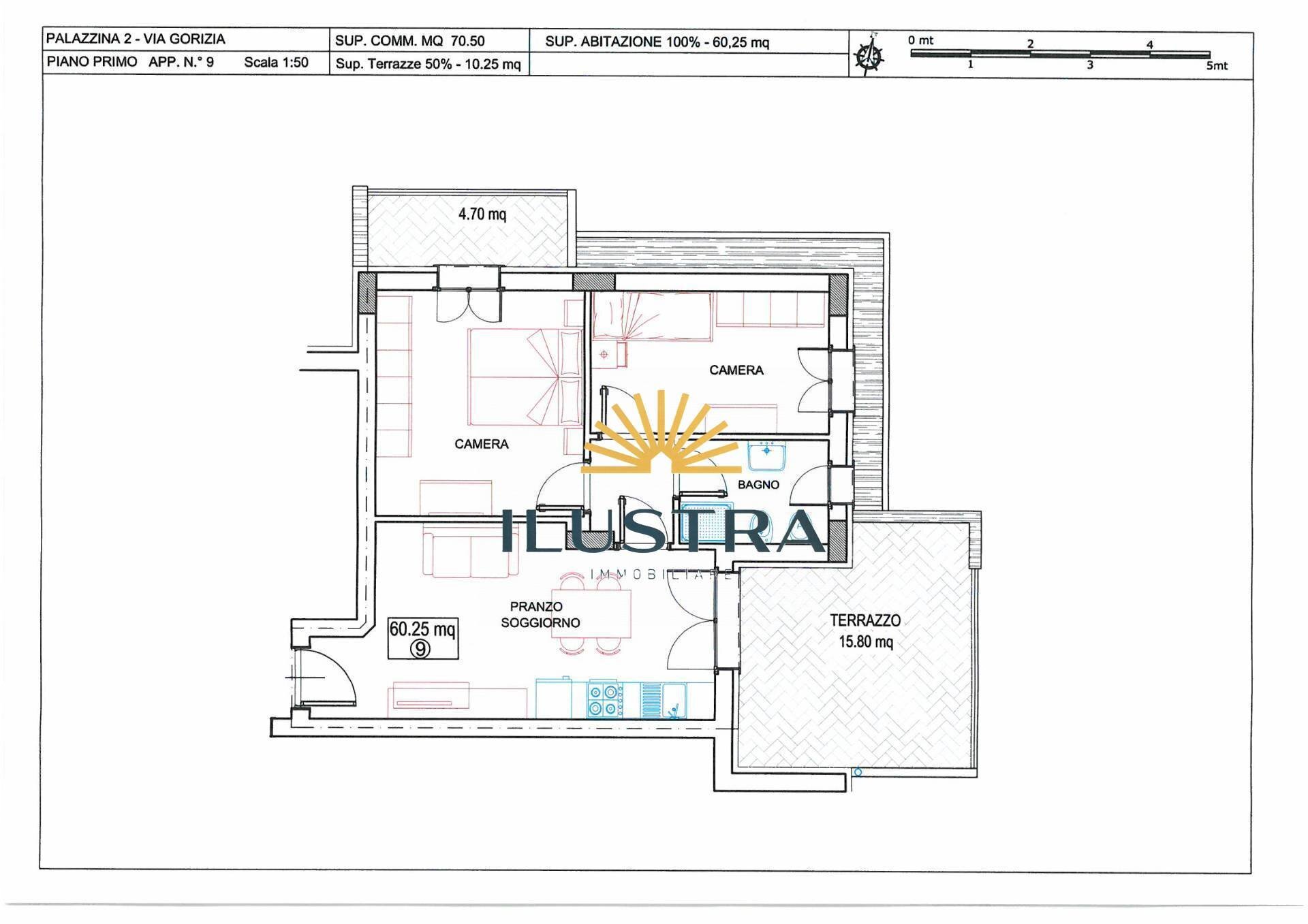 Foto 3 - Three-room apartment via gorizia, Alba Adriatica - floor plans 1