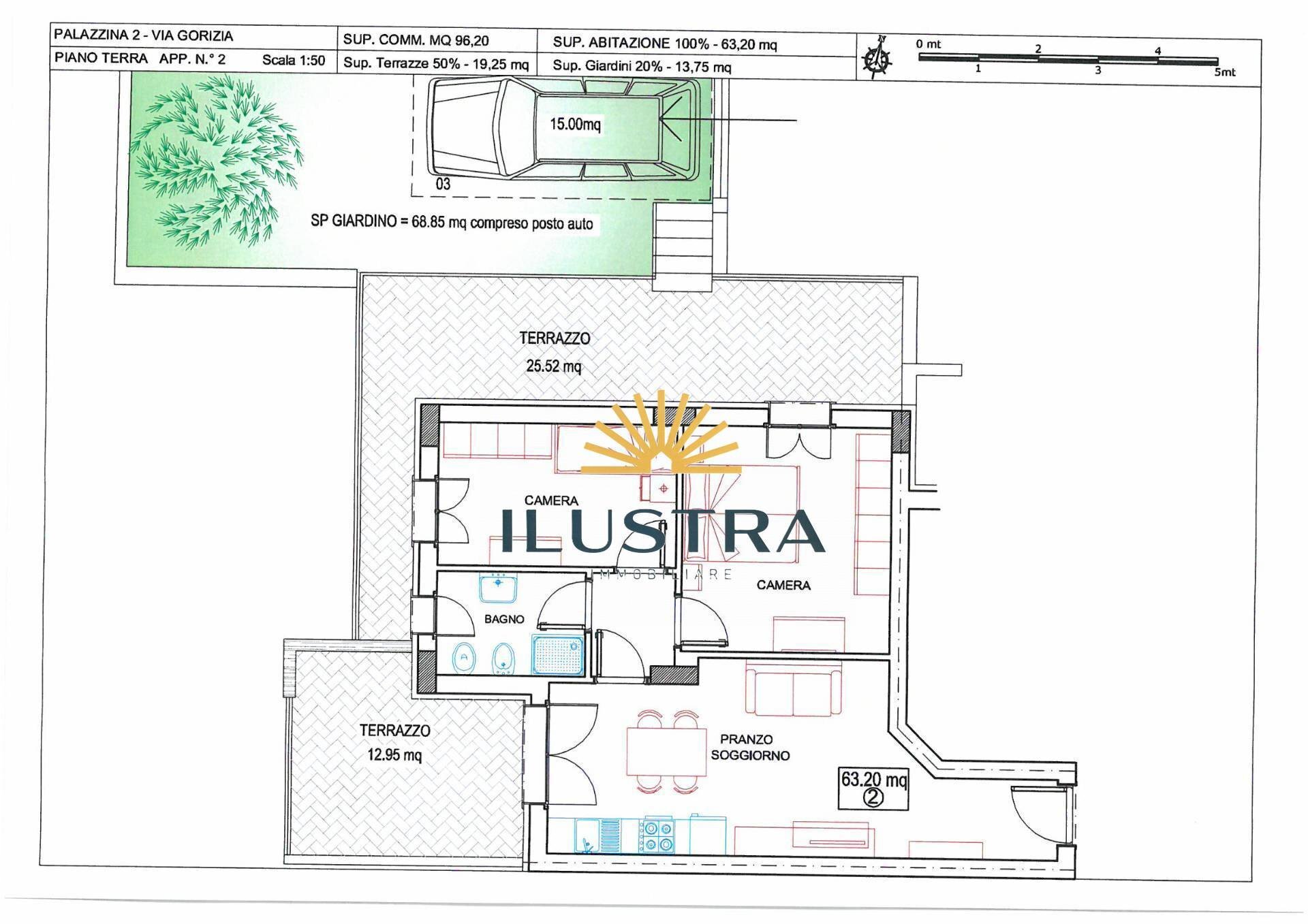 Foto 1 - Three-room apartment via Olimpica
 
22, Alba Adriatica - floor plans 1