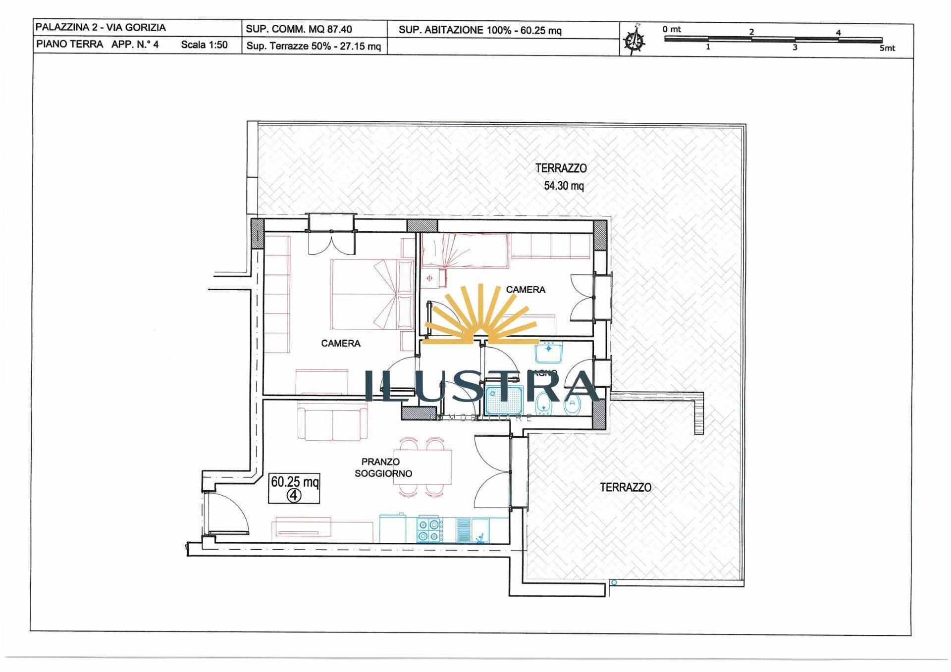 Foto 1 - Trilocale via Olimpica
 
22, Alba Adriatica - planimetria 1