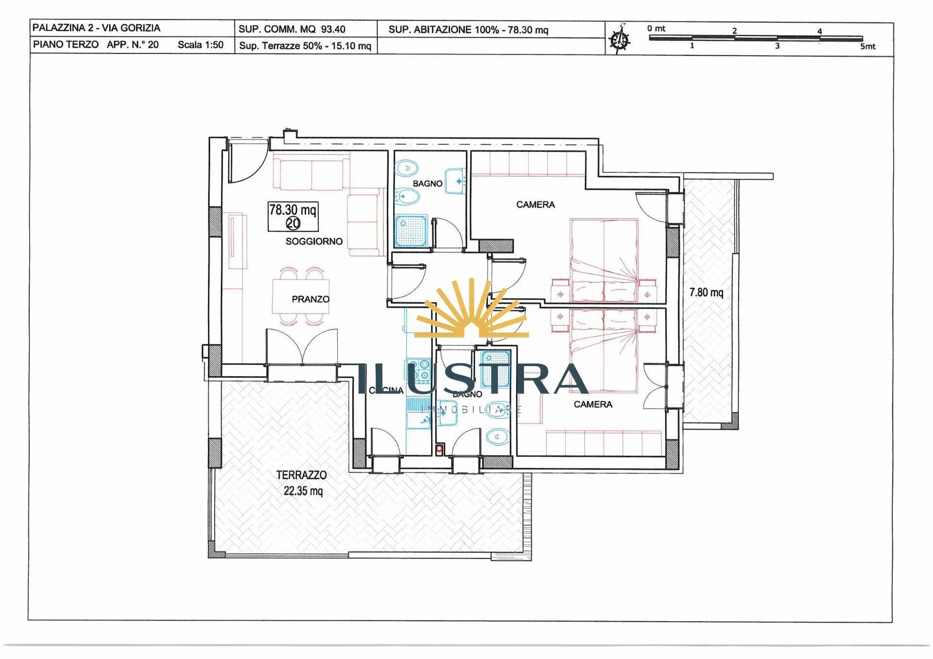 Foto 1 - Three-room apartment via Gorizia, Alba Adriatica - floor plans 1