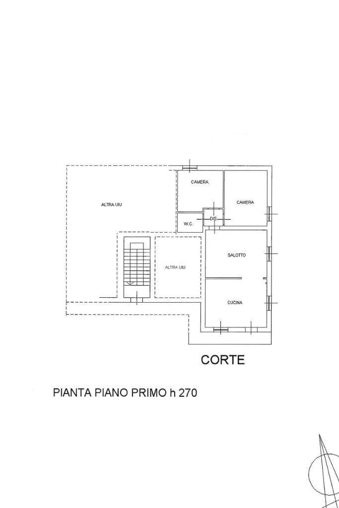 Four-room apartment Frazione Spineto, Castellamonte - floor plans 1