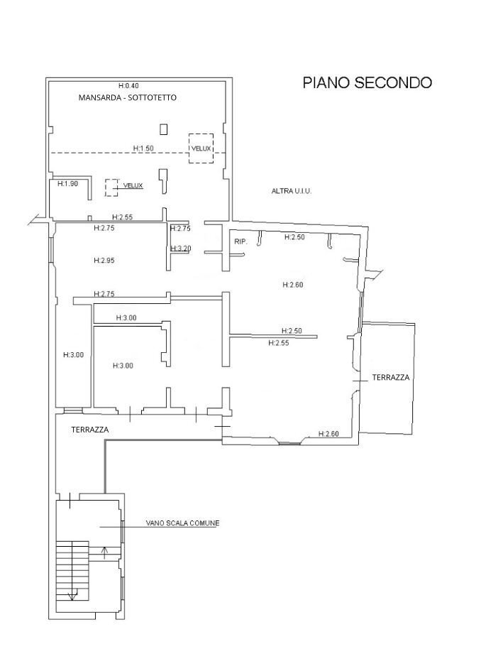Attico Bologna (zona Castiglione) - planimetria 1