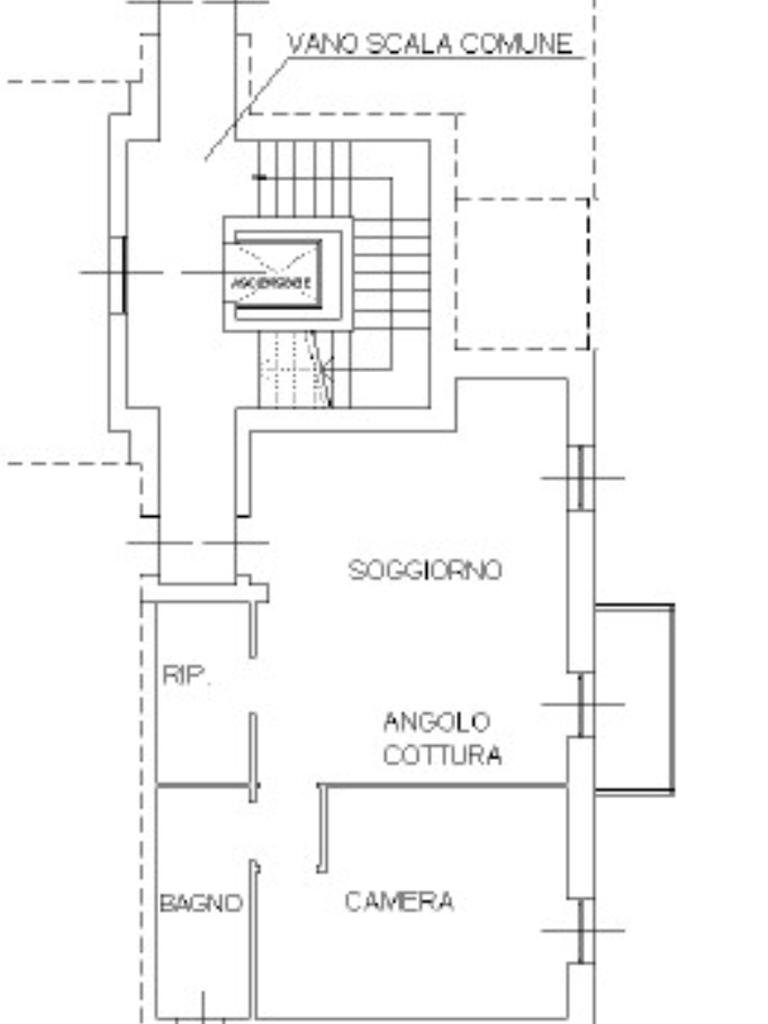 Bilocale Strada Privata XXV Aprile, Cameri - planimetria 1