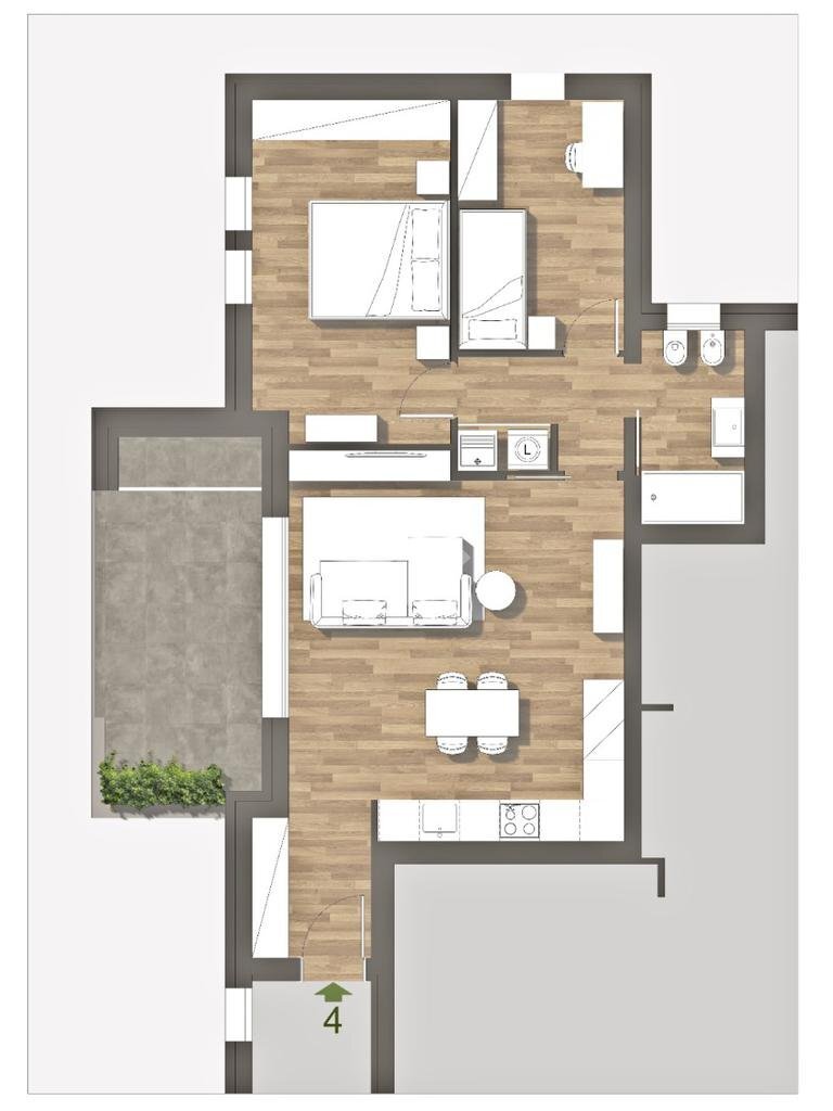 Trilocale Via Papa Giovanni XXIII, Sorbolo Mezzani - foto 1