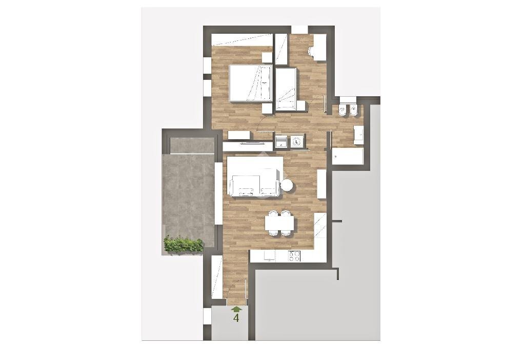 Trilocale Via Papa Giovanni XXIII, Sorbolo Mezzani - planimetria 1