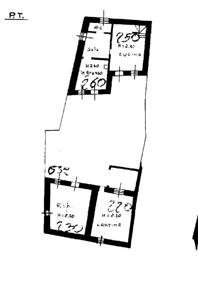 Semi-detached house Via Cavour, Borgomasino - floor plans 1