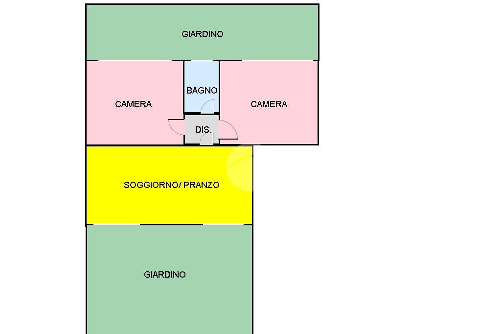 Three-room apartment Via stati uniti, Borgaro Torinese - floor plans 1