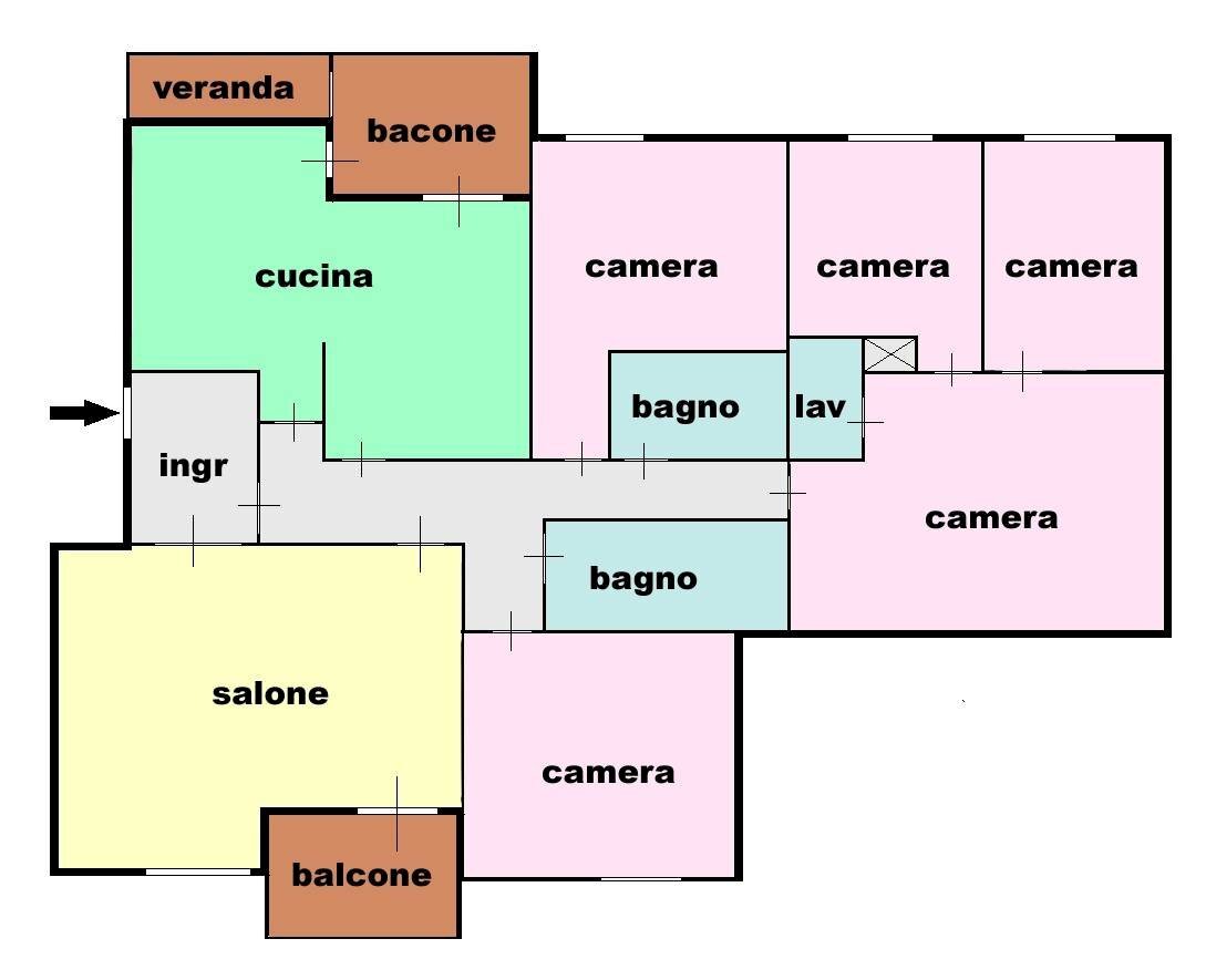 Foto 3 - Appartamento nebrodi
 
82, Palermo - planimetria 1