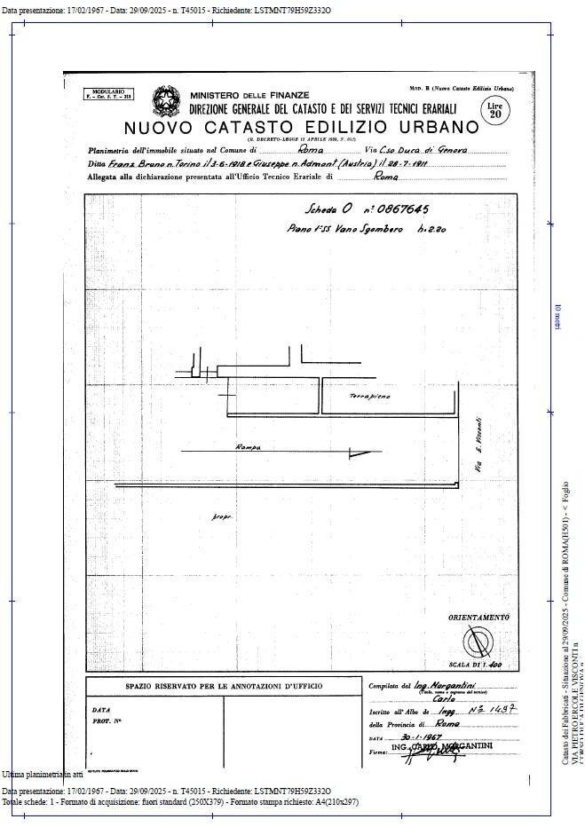 Foto 12 - Box Corso Duca Di Genova, Roma - planimetria 1
