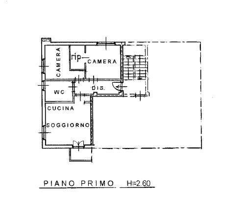Planimetria - Trilocale Frazione Savin, Gignod - foto 2