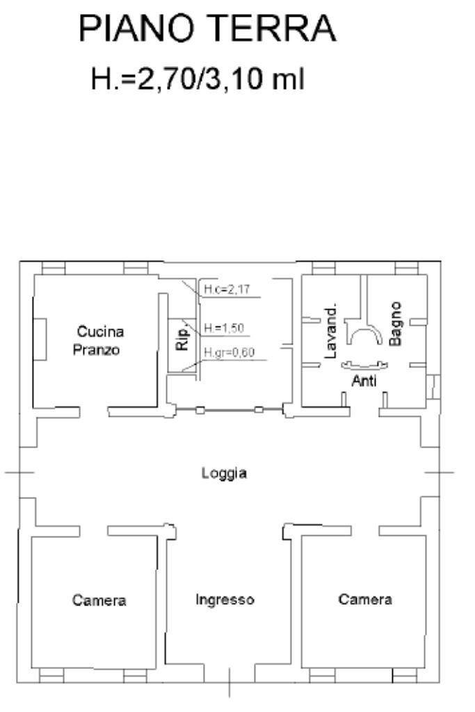 Villa Via Per Concordia, Cavezzo - planimetria 1