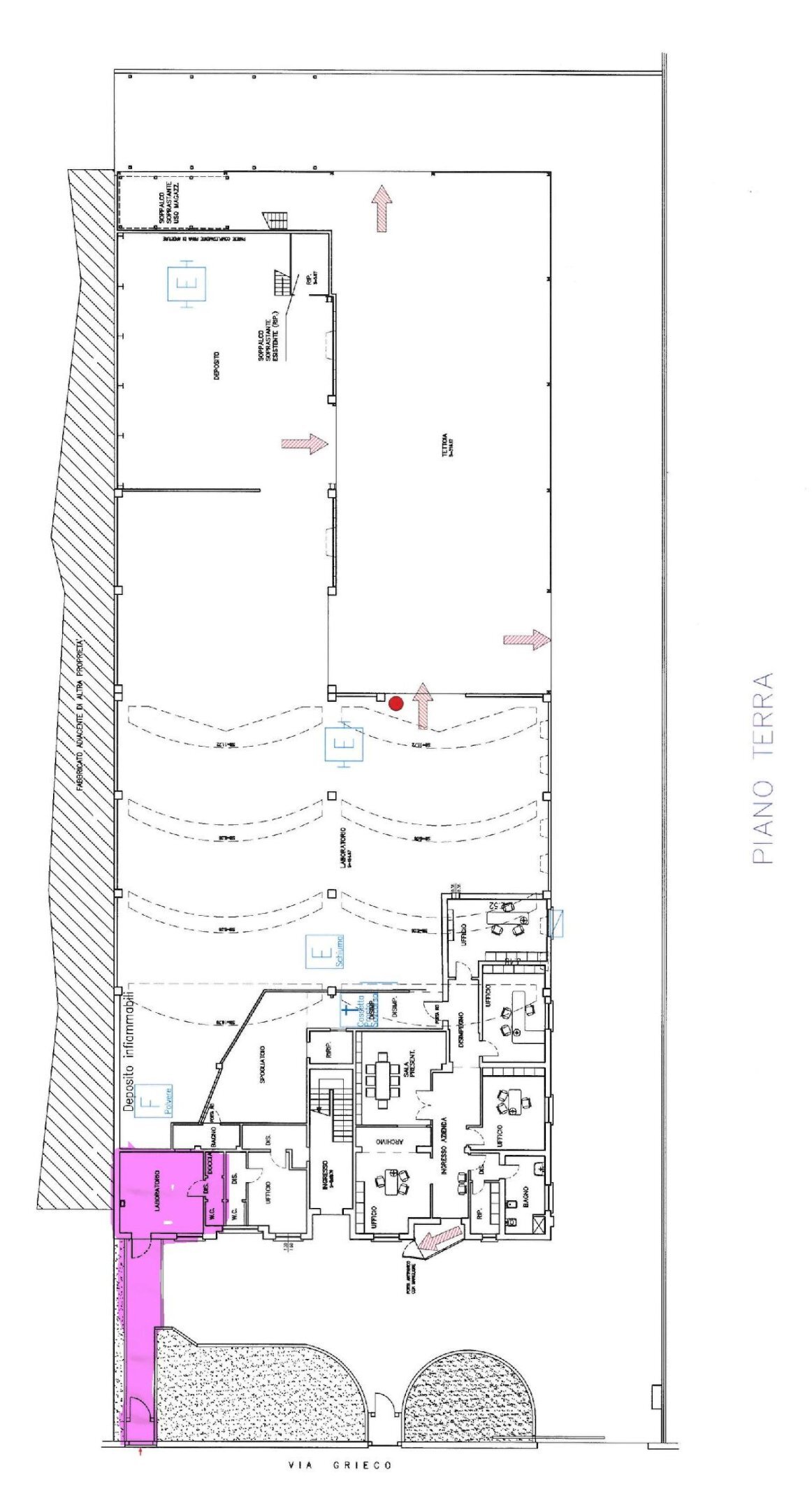 planimetria - Capannone Imola - planimetria 1