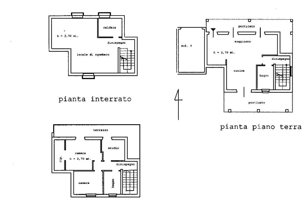 Villa Strada vic. Isola Grande, Sarezzano - planimetria 1