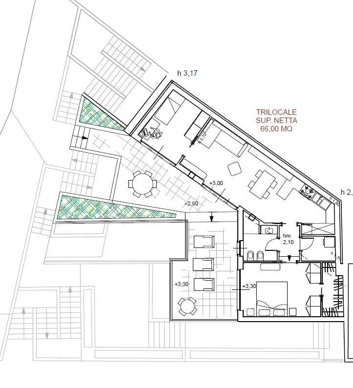 Foto 20 - Trilocale via gentile
 
52, Albissola Marina - planimetria 1