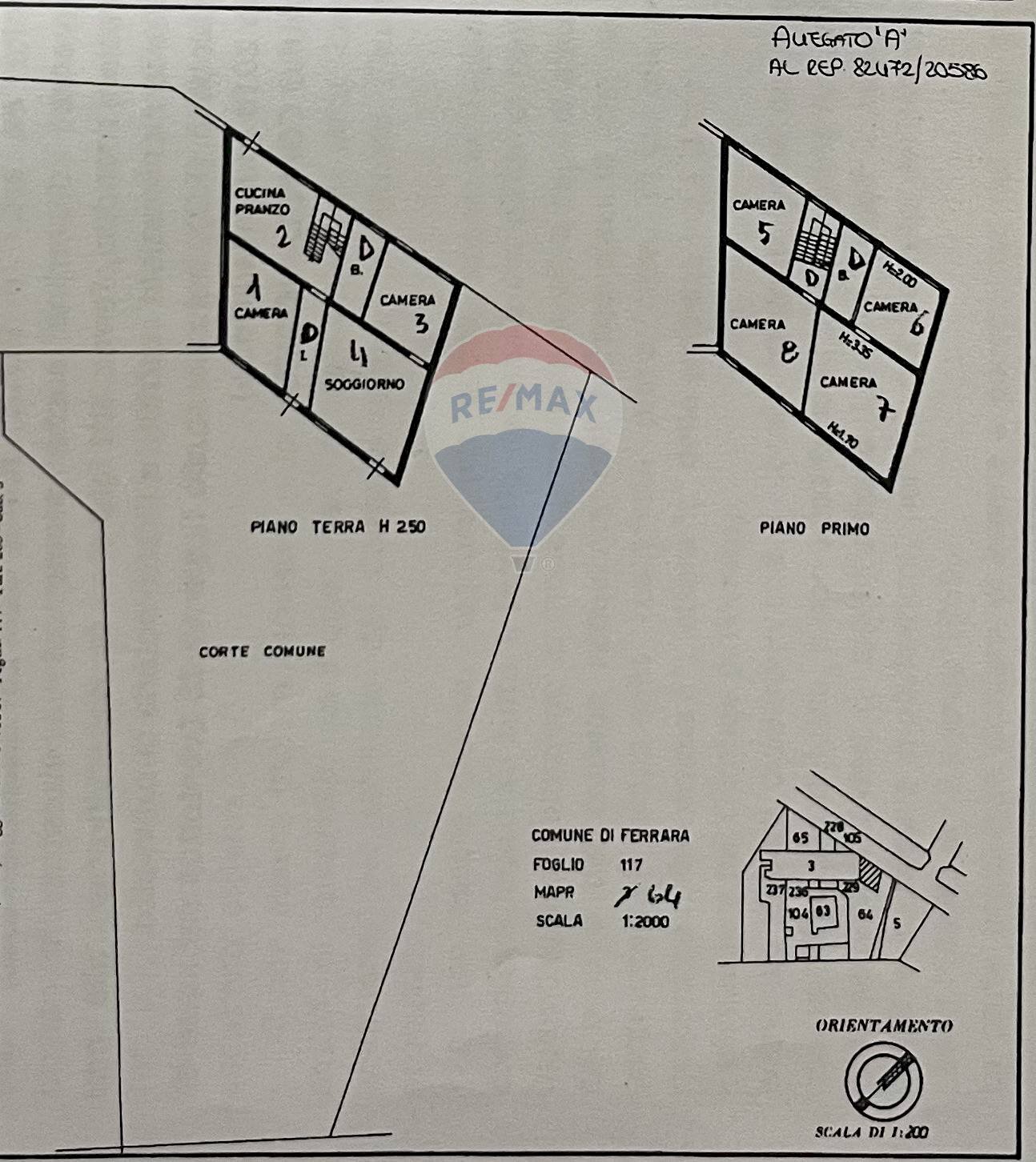 Pianta 2D - Villa a Schiera Via Copparo
 
248, Ferrara - planimetria 1
