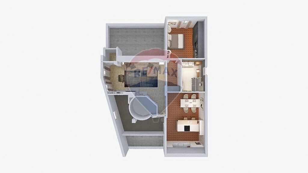 Pianta 3D - Bilocale Via Ispra
 
6, Busto Arsizio - planimetria 1