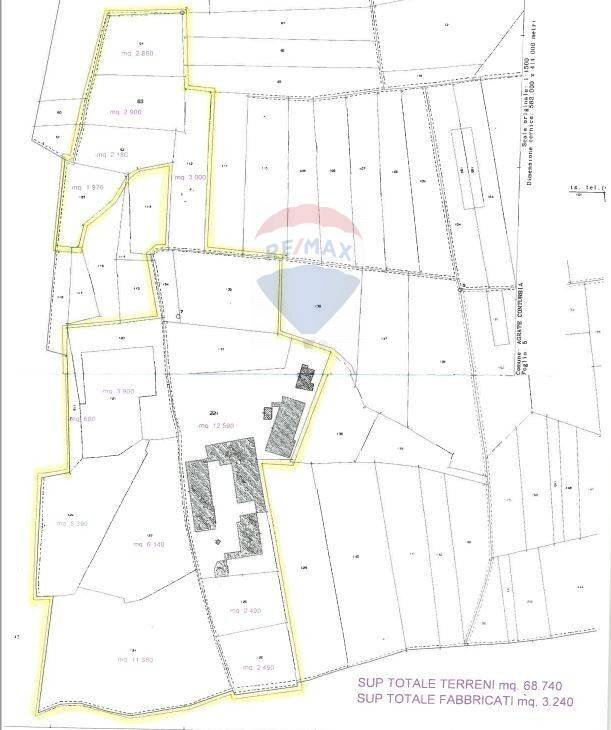 Pianta 2D - Terreno agricolo Via Tripoli
 
3, Agrate Conturbia - planimetria 1