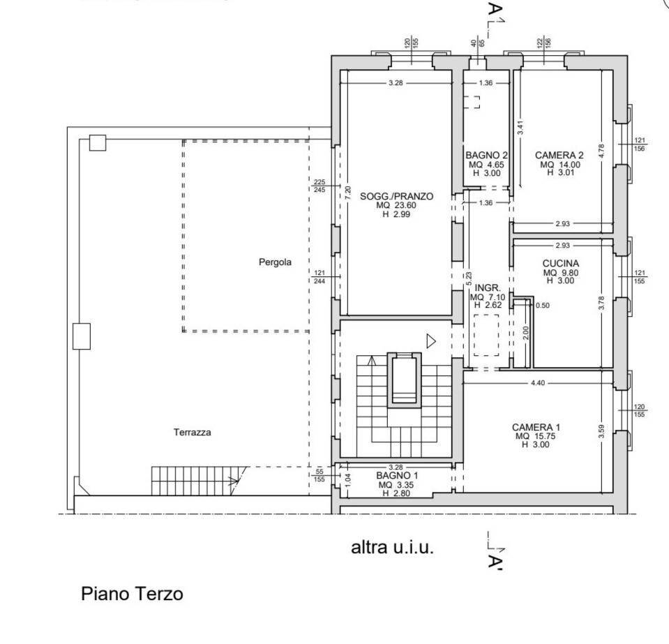 Foto 21 - Attico Via Giovanni Bovio
 
13, Firenze - planimetria 1