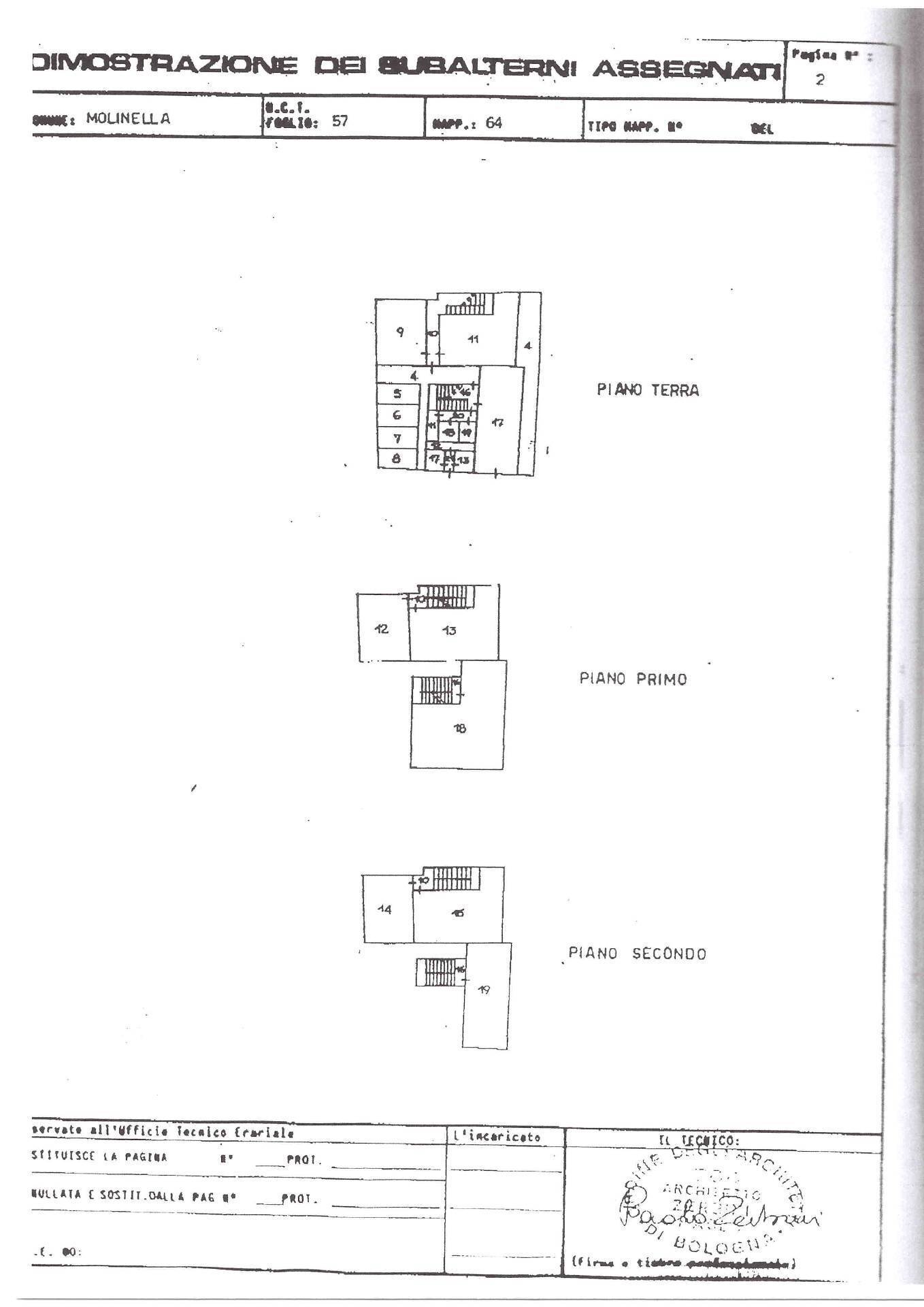 Foto 50 - Three-room apartment corso giuseppe mazzini
 
313, Molinella - floor plans 1