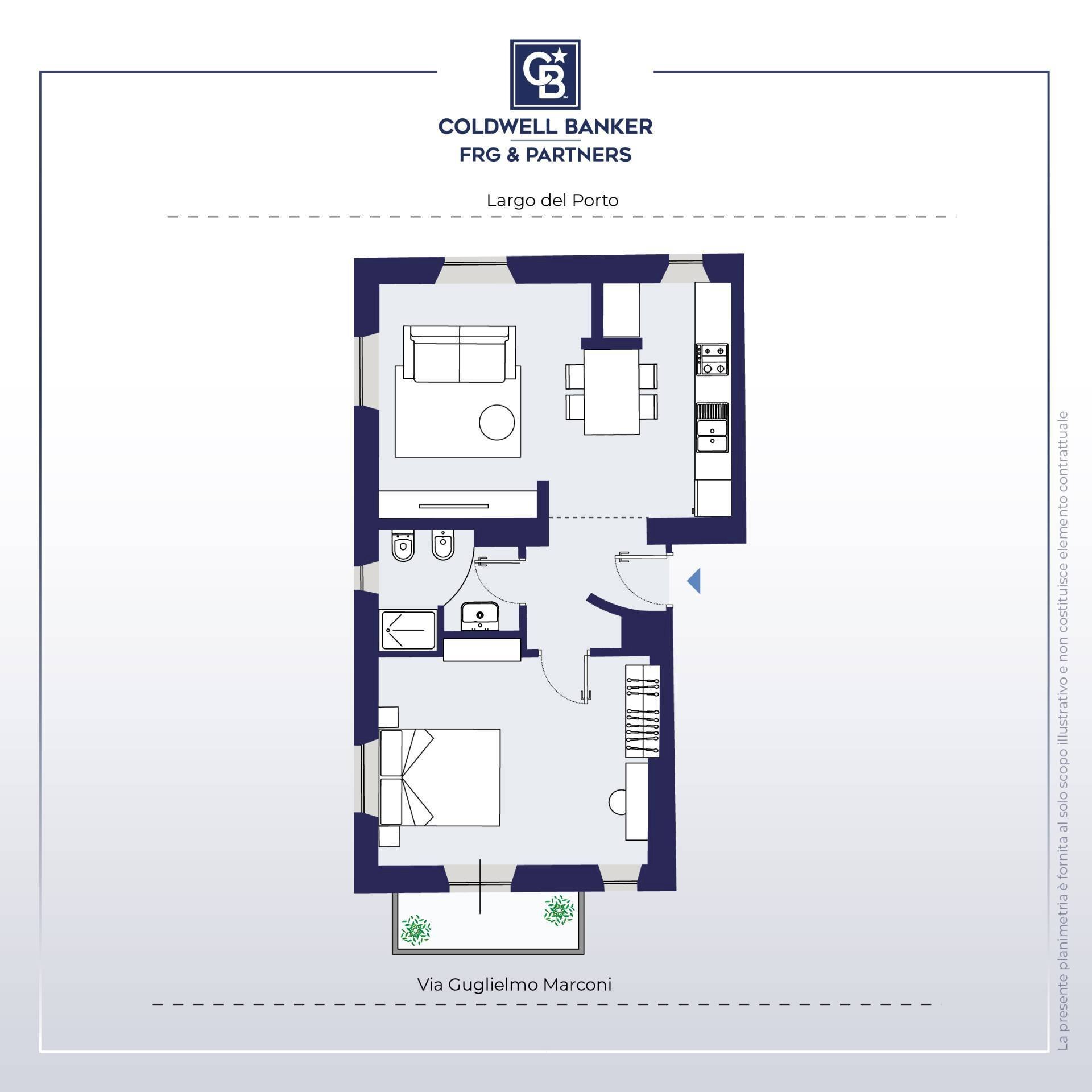 Foto 26 - Bilocale Via Guglielmo Marconi, Capodimonte - planimetria 1