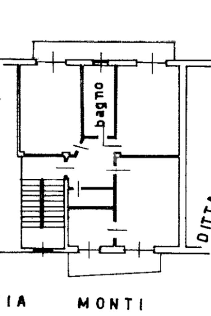 Trilocale Via Monti, Orbassano - planimetria 1