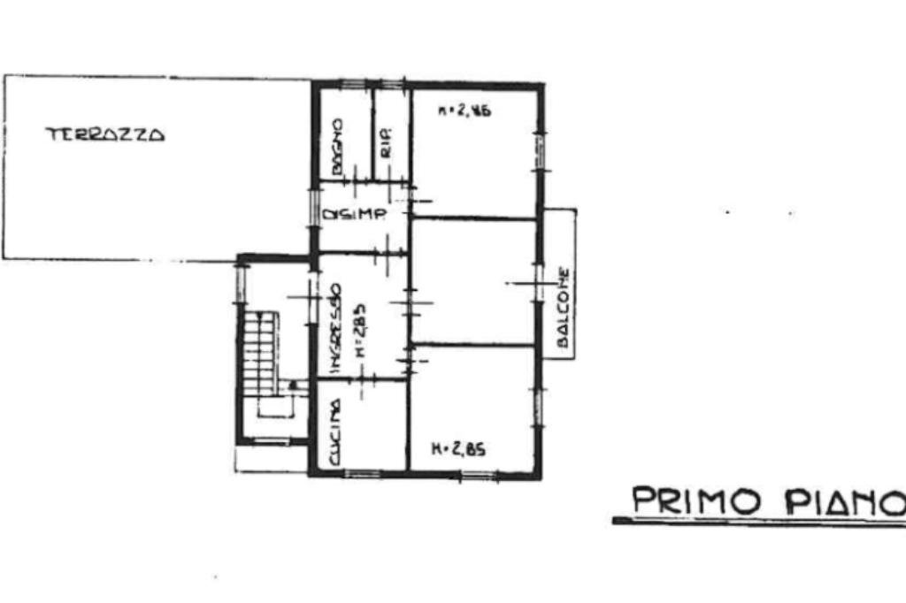 Casa indipendente Via Ponte Forca, Cadelbosco di Sopra - planimetria 1