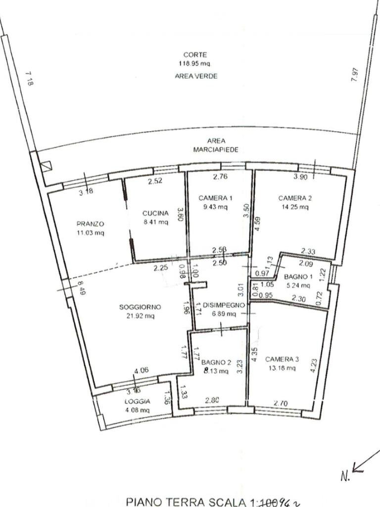 Appartamento Via Don Natale Villa, Rimini - planimetria 1