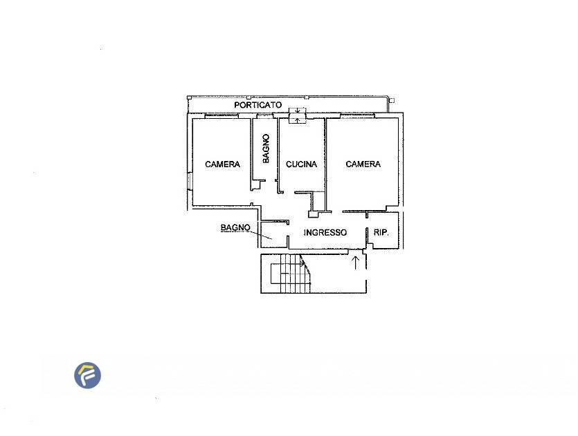 Foto 19 - Trilocale Piazza Mulini a Vento, Spotorno - planimetria 1
