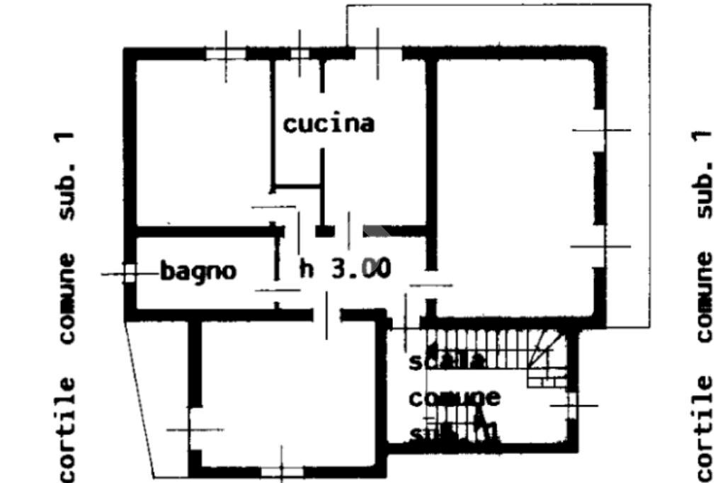 Three-room apartment Via Repubblica, Pozzo d'Adda - floor plans 1