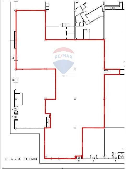 Pianta 2D - Locale Commerciale L'Aquila - planimetria 1