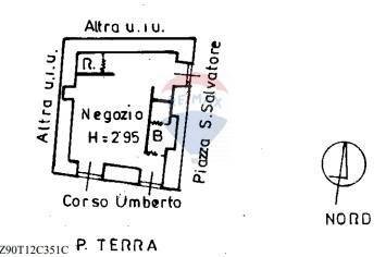 Pianta 2D - Locale Commerciale corso umberto 1
 
36, Chiaramonte Gulfi - planimetria 1