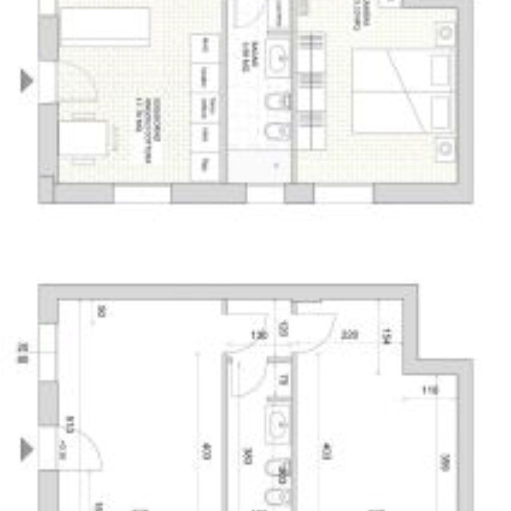 Two-room apartment Via Misa, Bologna (neighborhood Fossolo) - floor plans 1