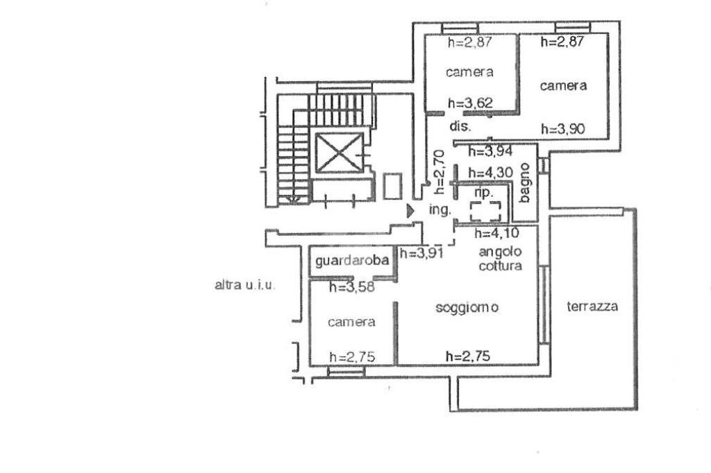 Attico Via san donato, Granarolo dell'Emilia - planimetria 1