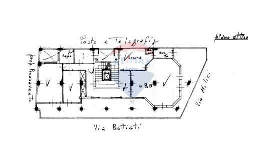 Pianta 2D - Appartamento Via Battiati
 
19, Paterno - planimetria 1