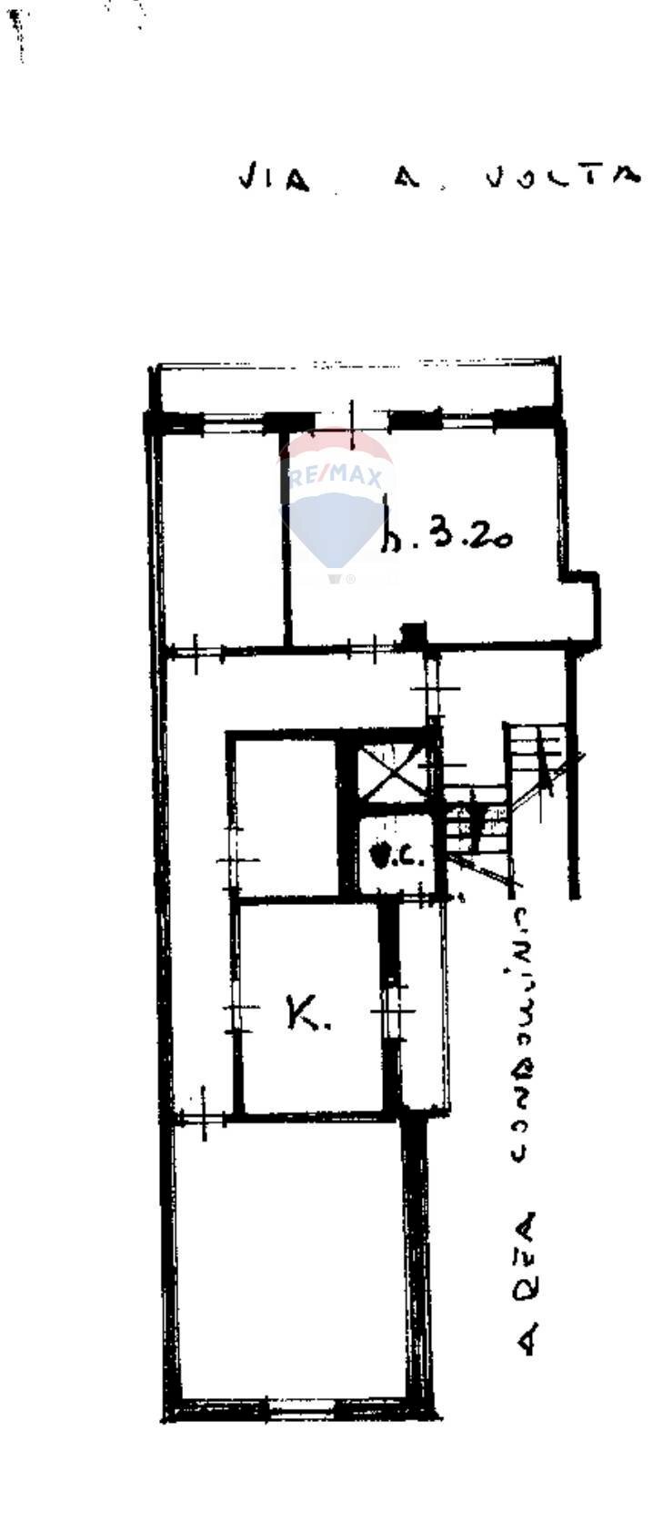 Pianta 2D - Trilocale Via Alessandro Volta
 
32, Acireale - planimetria 1