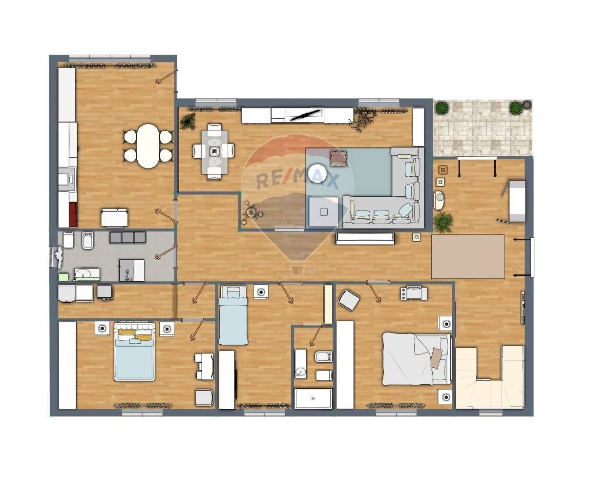 Pianta 2D - Casa indipendente Darfo Boario Terme - planimetria 1