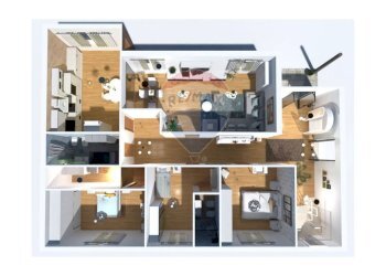 Pianta 3D - Casa indipendente Darfo Boario Terme - foto 20