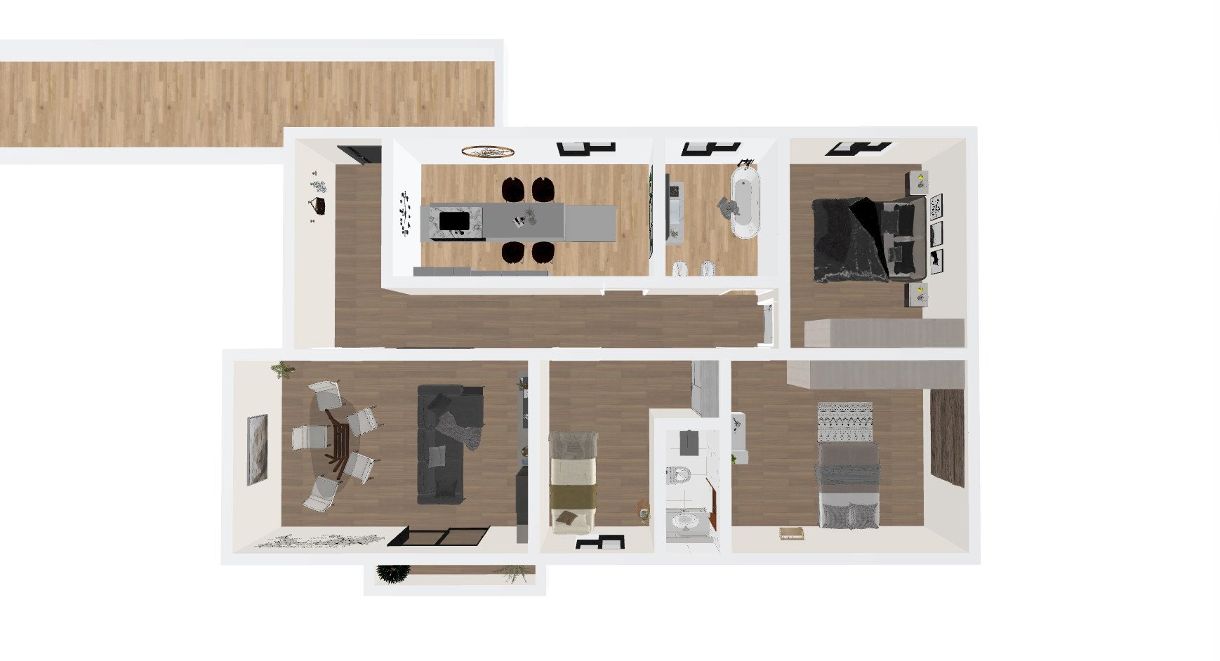 Pianta 3D - Appartamento Via Sabaudia
 
114, San Felice Circeo - planimetria 1