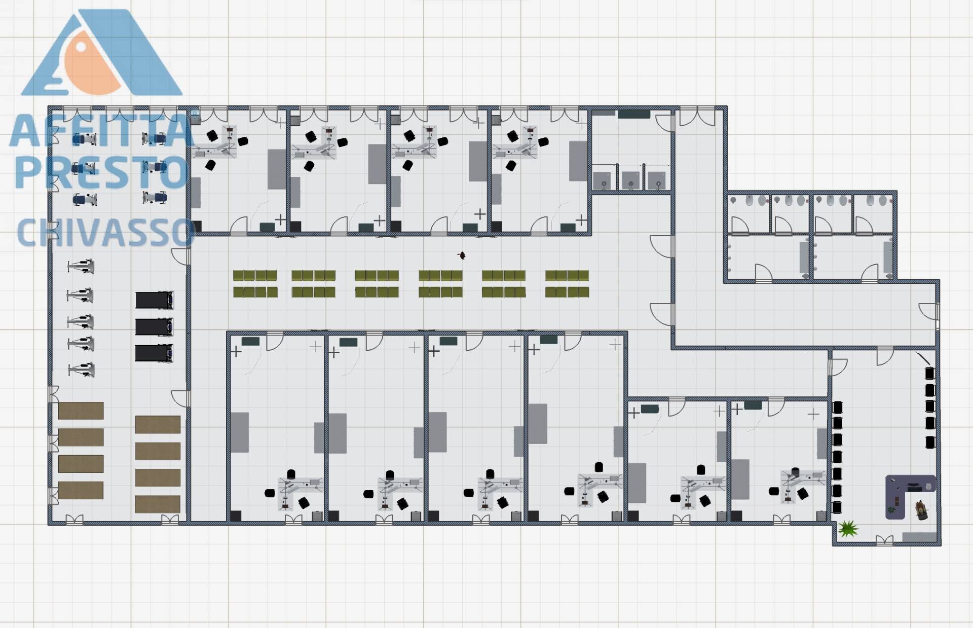 Foto 6 - Negozio CORSO TORINO
 
70, Caluso - planimetria 1