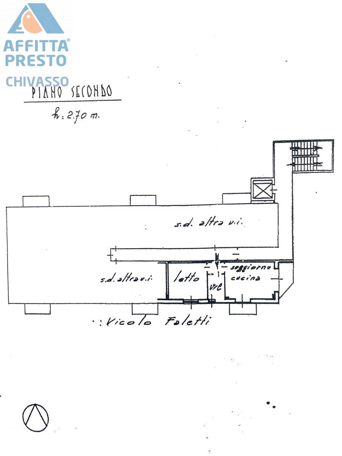 Foto 3 - Bilocale Via Roma
 
6, Chivasso - planimetria 1