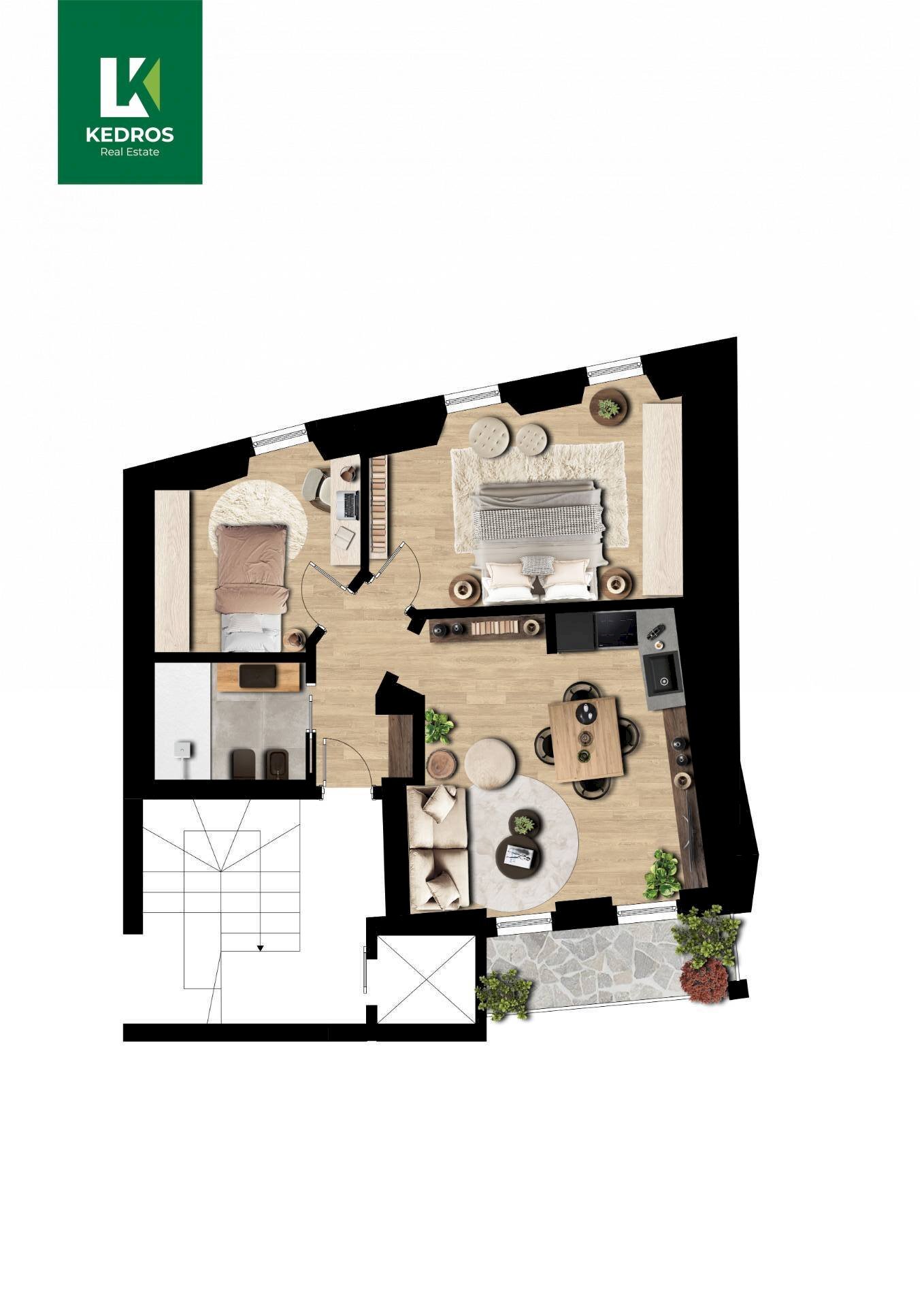 Foto 4 - Three-room apartment Via E. Chanoux
 
39, La Salle - floor plans 1