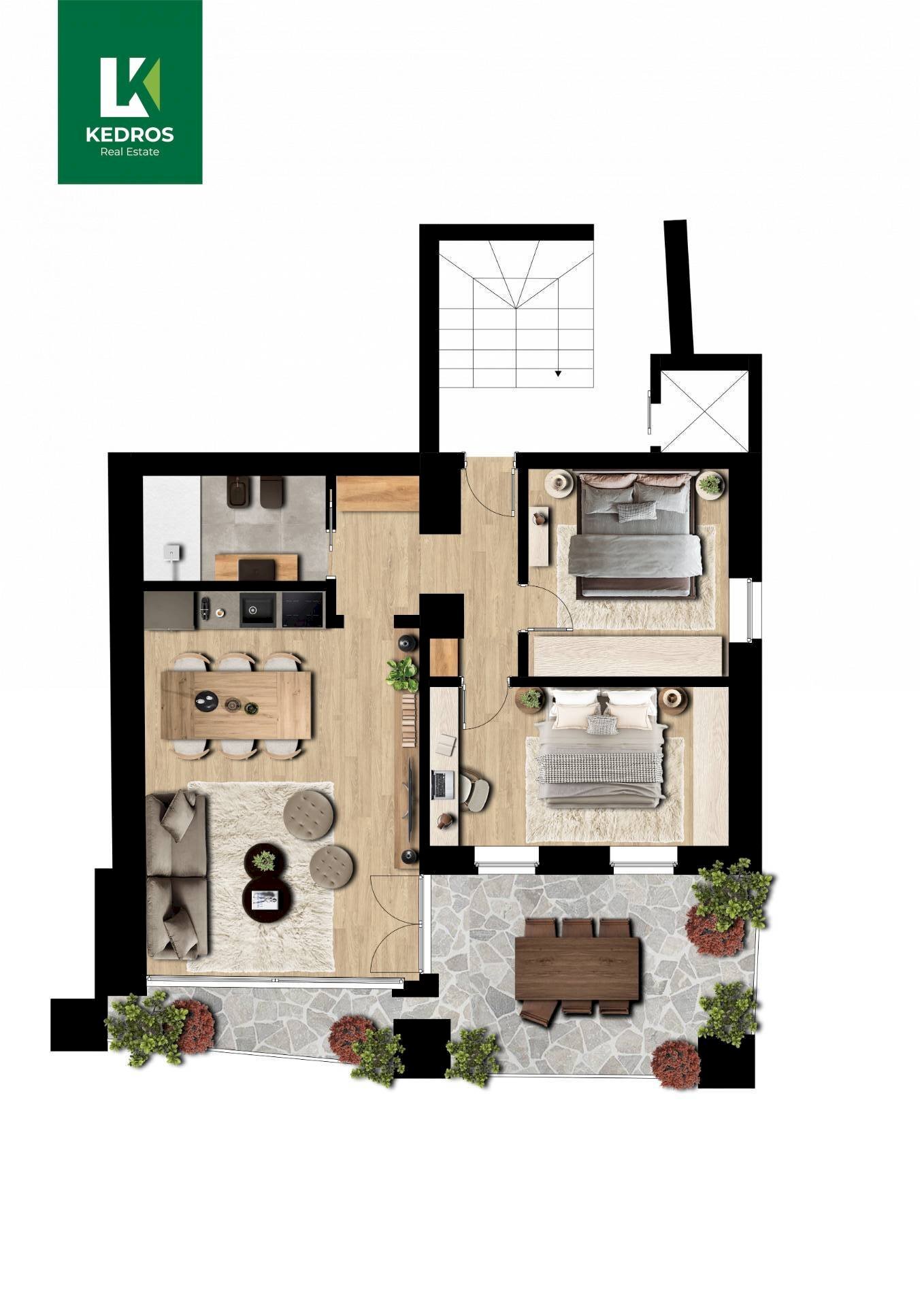 Foto 4 - Three-room apartment Via E. Chanoux
 
39, La Salle - floor plans 1