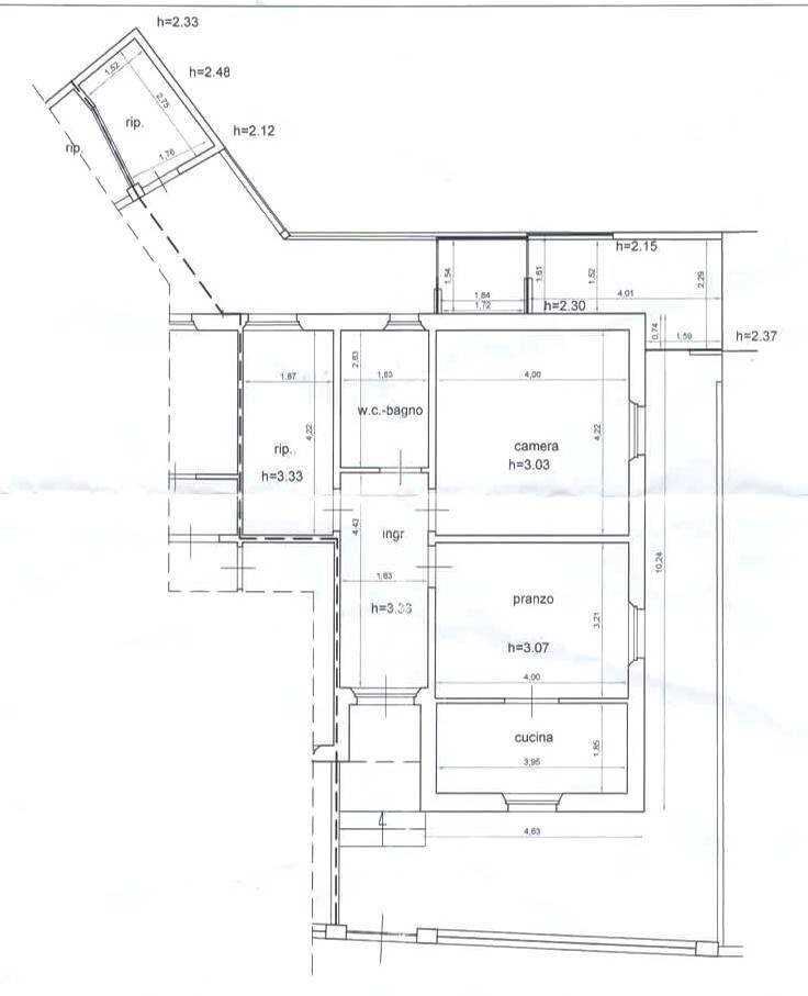 Foto 17 - Quadrilocale via Solferino, Pontedera - planimetria 1