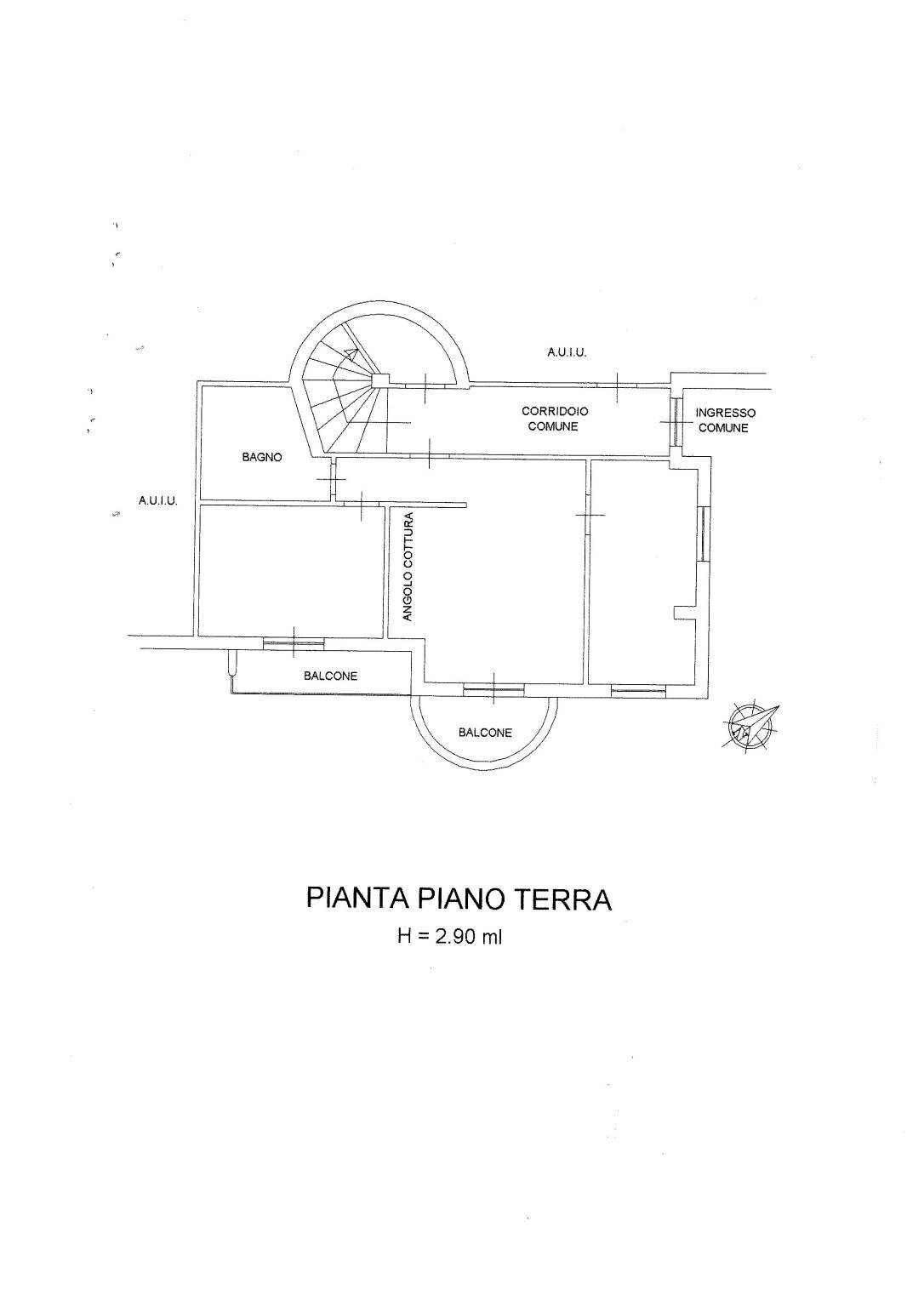 Trilocale via Argentara, Spigno Saturnia - planimetria 1