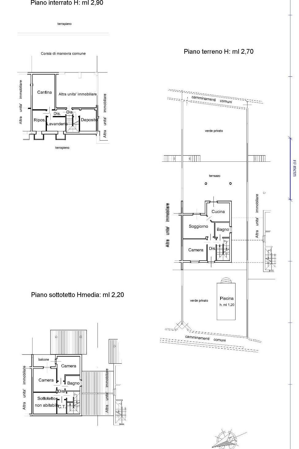 Villa a Schiera via Capitan De Poi, 15, Givoletto - planimetria 1